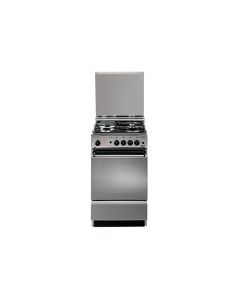ELBA 50cm 3 Gas Burner + 1 Electricplate Cooker with Electric Oven Stainless Steel Design - Silver