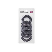 Miniso 4.5 Black Spiral Hair Ties - 5 Pcs