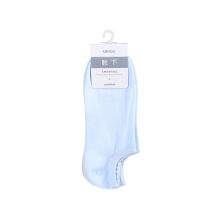 Miniso Women＇s Classic Solid Color Low-Cut Socks 3 Pairs （Pink & Blue & Green)