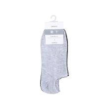 Miniso Women's Solid Color Low-cut Socks 3 Pairs (Black & White &Grey)
