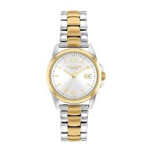 Coach Women's Ionic Plated Thin Gold Steel Watch (Silver White) 