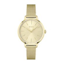 Boss Women's Ionic Thin Gold Plated Watch (Gold)