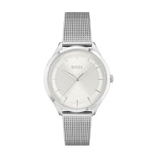 Boss Women's Stainless Steel Watch (Silver White)