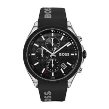 Boss Men's Black Silicone Watch (Black)
