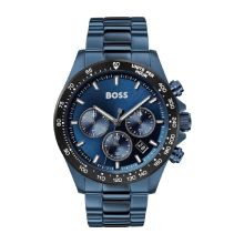 Boss Men's Ionic Plated Blue Steel Watch (Blue)
