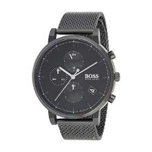 Boss Men's Watch Ionic Plated Black Steel (Black)