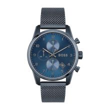 Boss Ionic Plated Blue Steel Watch (Blue)
