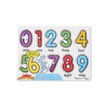 MELISSA & DOUG - See-Inside Numbers Peg Puzzle - 10 pieces