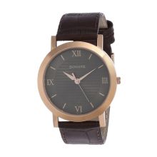 SONATA Beyond Gold Olive Green Dial Leather Strap - Gents