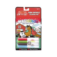 MELISSA & DOUG - Magicolor - On the Go - Farm Animals Coloring Pad