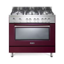 ELBA 90CM Gas Cooker with Gas Oven - Maroon