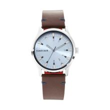 FASTRACK  Light Blue Dial Brown Leather Strap - Gents