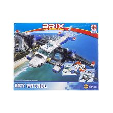 EMCO  Sky Patrol Police Helicopter Brick Helicopter Toy Stacking Blocks
