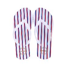 MINISO Women’s Stripes Flip Flops S36/37 (Blue+Red+White)