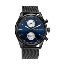 TITAN Click to zoom Elmnt Midnight Blue Dial Stainless Steel Strap  - Gents 