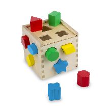 MELISSA & DOUG - Shape Sorting Cube Classic Toy
