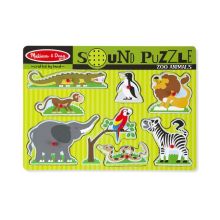 MELISSA  & DOUG - Zoo Animals Sound Puzzle - 8 Pieces