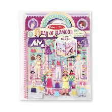 MELISSA & DOUG - Deluxe Puffy Sticker Album - Day of Glamour