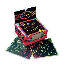 MELISSA & DOUG - Scratch Art® Box of Rainbow Mini Notes