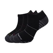 Skechers Mens Extended Terry Low Cut Socks - S114346-007-BLCK