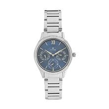 TITAN Watch with Blue Dial and Stainless Steel Strap - Ladies