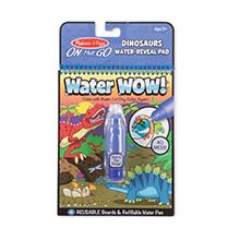 MELISSA & DOUG - Water Wow! Dinosaurs Water-Reveal Pad - On the Go Travel Activity