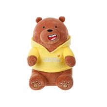 Miniso We Bear Plush Toy with Hoodie (Grizzly)