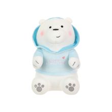 Miniso We Bear Plush Toy with Hoodie ( Ice Bear) 