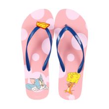 Miniso Tom & Jerry I love cheese Collection Flip-Flops for Women 39-40 (Pink)