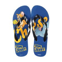 Miniso Tom & Jerry I love cheese Collection Flip-Flops for Men 43-44 (Blue)