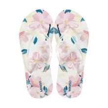 Miniso Women's Floral Series Flip Flop (Pink)