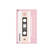MIniso Cassete Tape Design Book 104 Sheers (Pink)