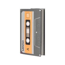 MIniso Cassette Tape Design Book 104 Sheets (Dark Grey)
