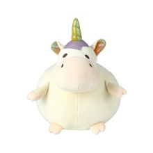 Miniso Round Plush Toy (White Unicorn) 