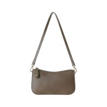 Miniso-Shoulder Bag With Twist Lock-Brown