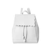 Miniso Scalloped Flap Backpack (White)