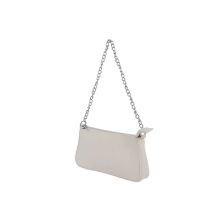 Miniso Plain Mini Hobo Bag With Bone Chain Strap