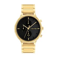 Calvin Klein Women's Gold-Tone IP Chronograph Watch (Black)  