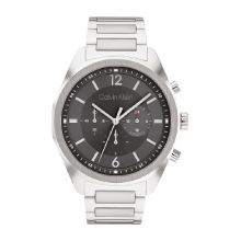 Calvin Klein Men's Chronograph Stainless Steel Watch (Grey) 