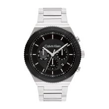 Calvin Klein Men's Quartz Stainless Steel Watch (Black) 
