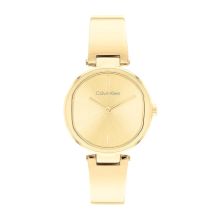 Calvin Klein Women's Quartz Bangle Bracelet Watch (Gold)