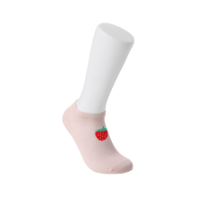 MINISO Women's Ankle No-Show Socks 3 Pairs - (Strawberry)