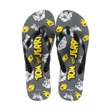 Miniso Tom & Jerry I love cheese Collection Flip-Flops for Men 43-44 (Gray)
