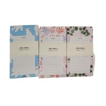Miniso-18-10cm Notepads -80 Sheets- 3 Assorted Models