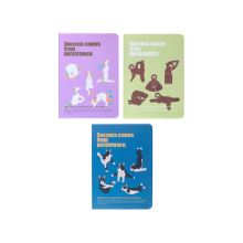 Miniso School Season Series A6 Yoga Stitch Bound Book 3Pcs Heet Each ( Sloth )