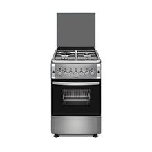 Abans Free Standing Gas Cooker with Gas Oven - 50CM - Stainless Steel