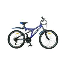 DSI 24" Dual SUS 21-SP Mountain Bike (Black / Blue) 