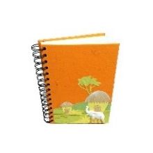 Elephant Dung Large Note Book (Orange)