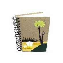 Elephant Dung Large Note Book (Brown)