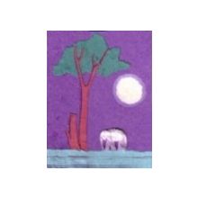 Elephant Dung Small Note Book (Purple)